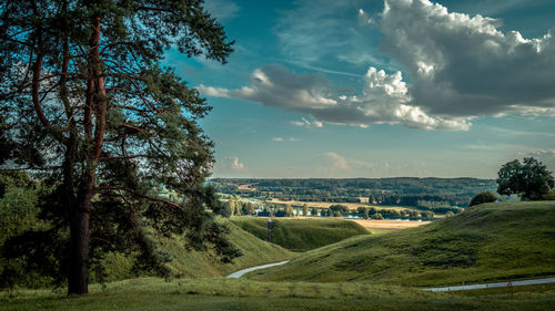 Scenic view of landscape against sky