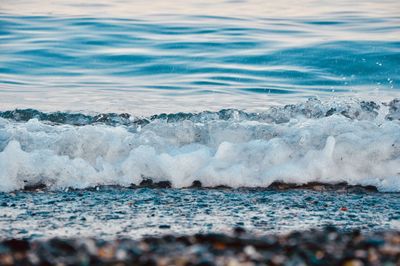 Scenic view of sea waves