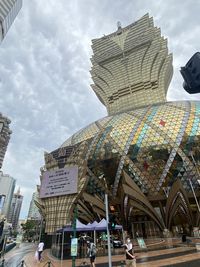 Low angle view of buildings against sky