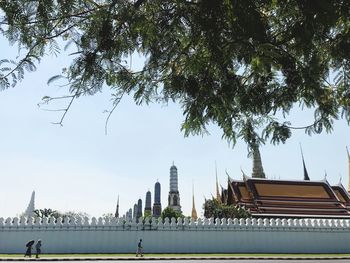 Panoramic view of buildings against sky