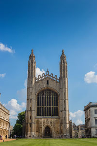 Low angle view of church against sky