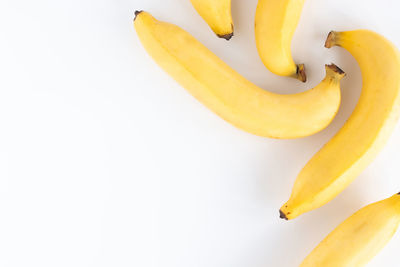 High angle view of fruit on white background