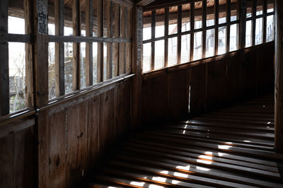 Interior of abandoned building