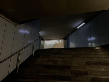 Low angle view of staircase in building