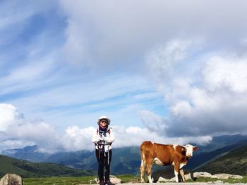 Horse standing in a field