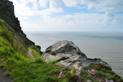 Scenic view of sea against sky