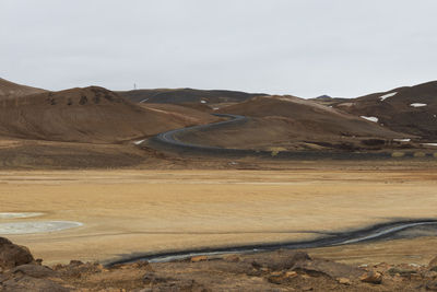 Landscape of namafjall hverir sulfuric area