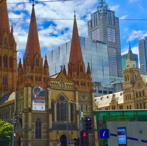 View of buildings in city