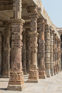 Columns of historic building