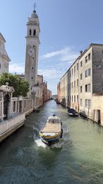 Boats in canal