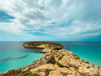 Scenic view of sea against sky