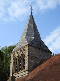 Low angle view of building against sky