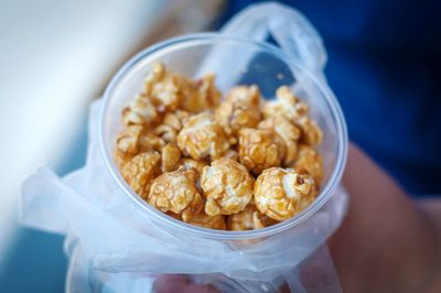 Close-up of popcorn