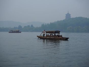 Boat in river