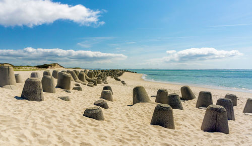 Tetrapods on the island sylt