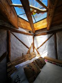 Low angle view of ceiling of building