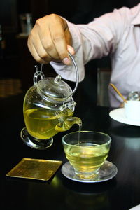 Close-up of drink on table