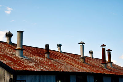 Low angle view of building against sky
