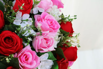 Close-up of rose bouquet