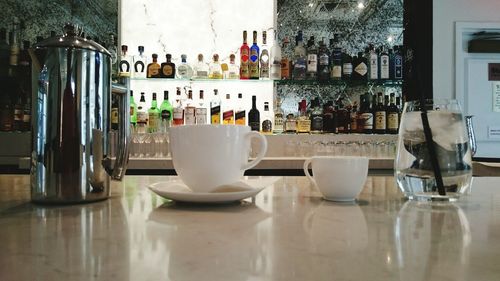 Close-up of empty bed