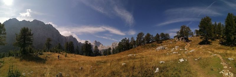 Panoramic view of landscape against sky