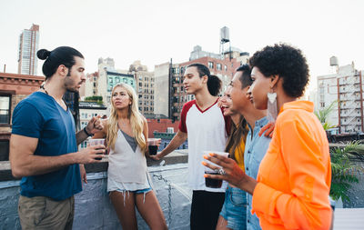 Group of people at restaurant