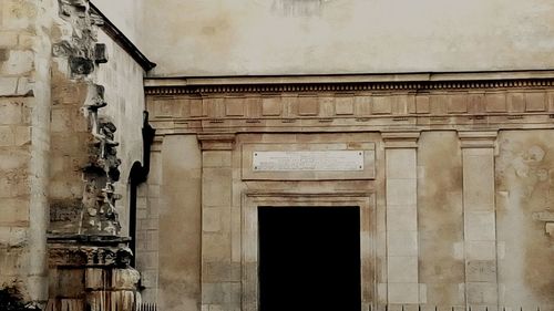 Low angle view of old building