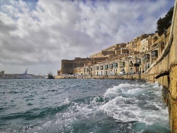 Panoramic view of sea against sky