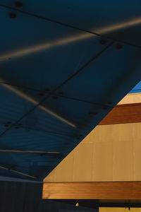 Low angle view of orange sky