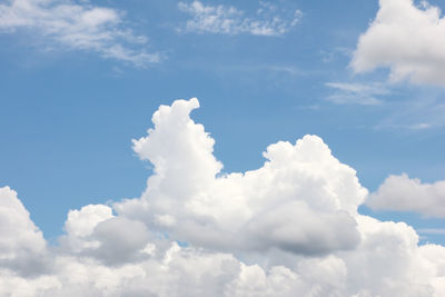 Low angle view of clouds in sky