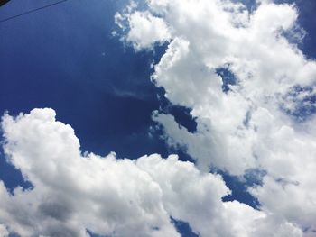 Low angle view of clouds in sky