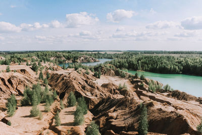 Panoramic view of landscape against sky