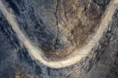 Aerial view of road amidst landscape