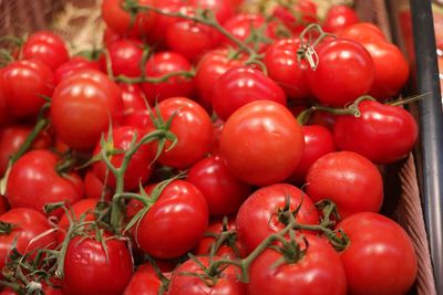 Full frame shot of tomatoes in market