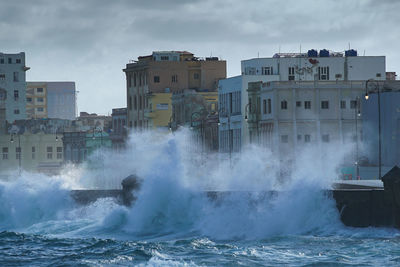 Panoramic view of sea against sky