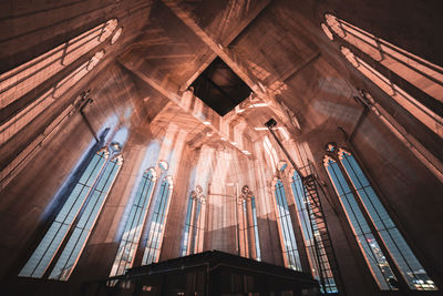 Low angle view of ceiling