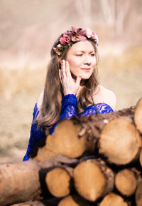 Portrait of a smiling young woman