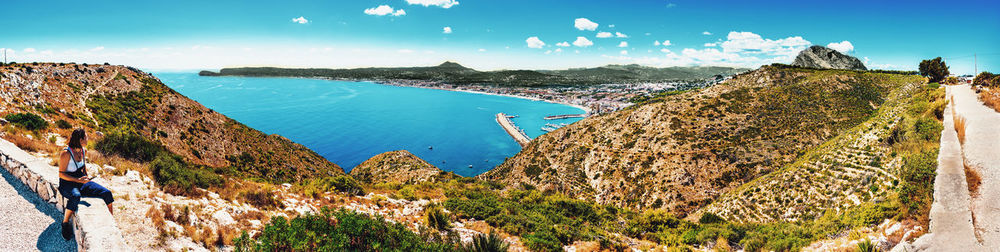 Panoramic shot of sea against sky