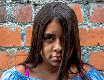 Close-up portrait of girl