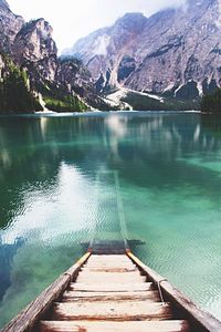Pier on lake