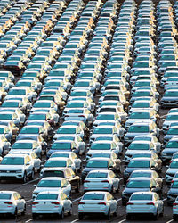 Full frame shot of empty chairs