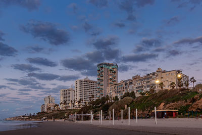 Low angle view of buildings against sky