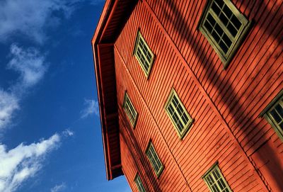 Low angle view of building against sky