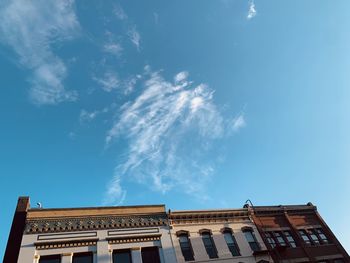 Low angle view of building against sky