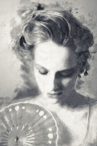 Close-up of woman