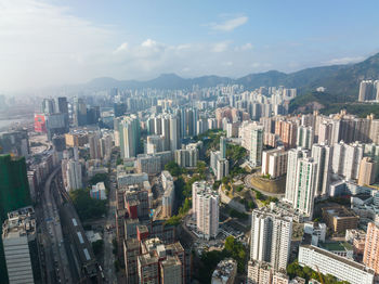 Aerial view of cityscape