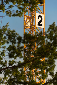 Low angle view of road sign