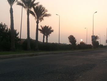 Road at sunset