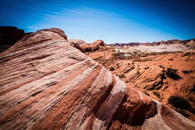 Rock formations in a desert