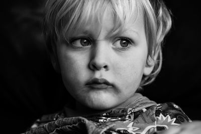 Close-up portrait of boy